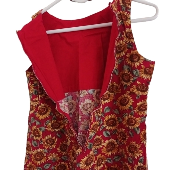 Vintage Handmade Sunflower Dress and Jacket - Picture 7 of 12